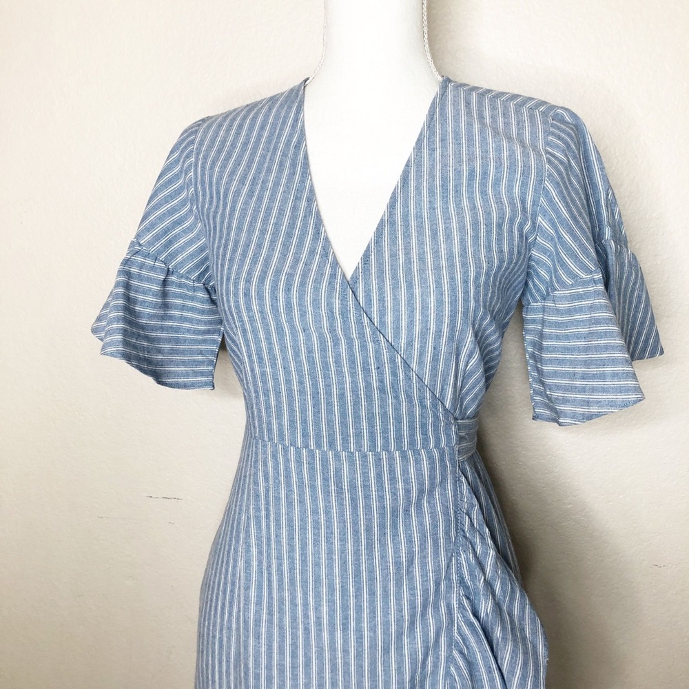 SUGAR+LIPS Stripped blue dress
